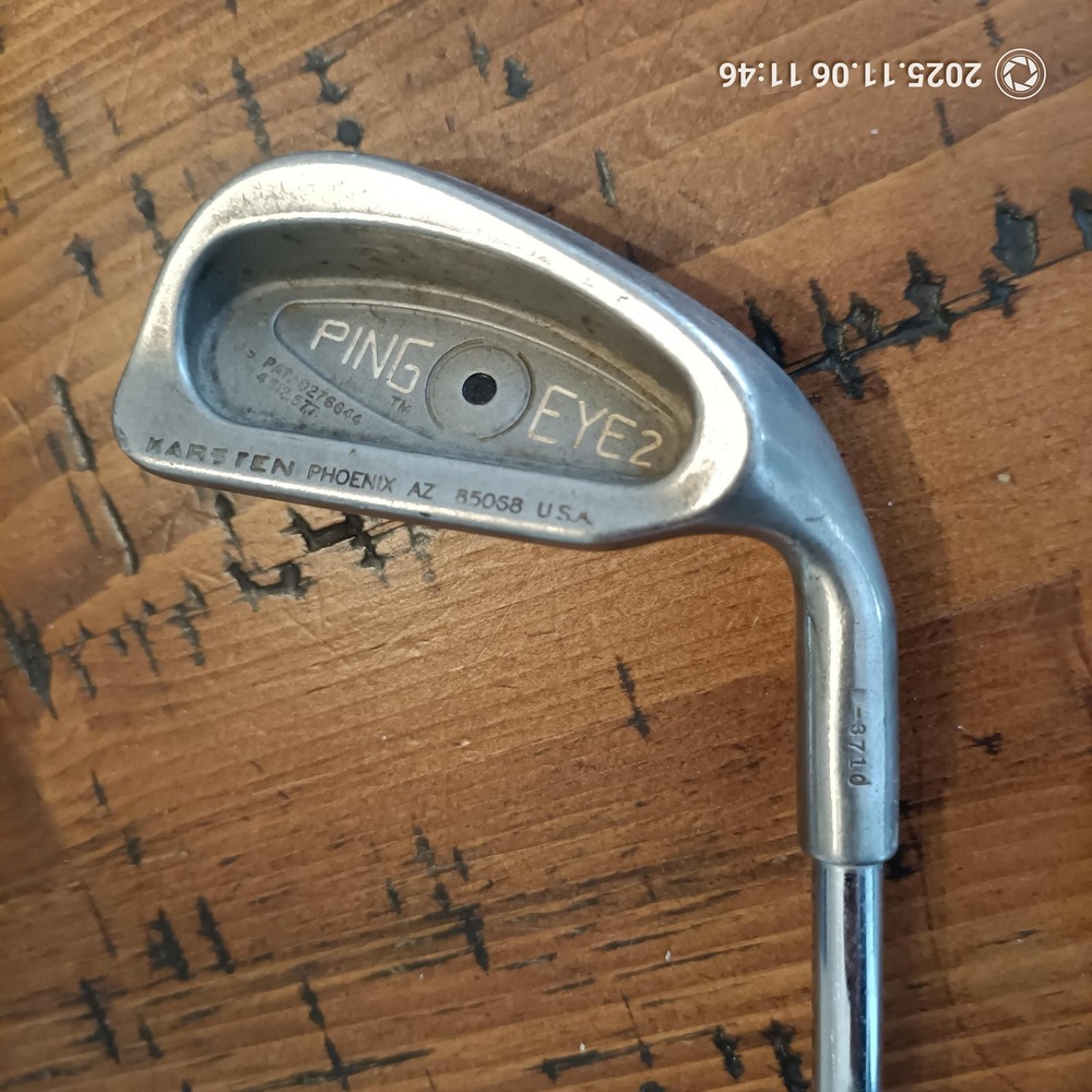 Vintage Ping Eye 2, 5 Iron Golf Club Steel Shaft Karsten USA Black Dot